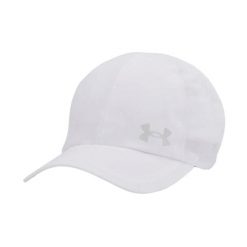 Regulowana czapka z daszkiem Under Armour Launch. Białe czapki i kapelusze męskie Under Armour, bez wzorów, z materiału. Za 219.99 zł.