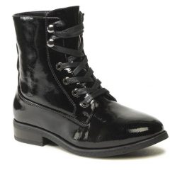 Trzewiki Jenny Fairy. Czarne botki damskie Jenny Fairy, bez obcasa, na płaskiej podeszwie, bez zapięcia. Za 169.99 zł.