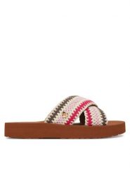 LOVE MOSCHINO Klapki JA28324G0OJQC20B Kolorowy. Klapki damskie Love Moschino, bez wzorów, z materiału, bez obcasa. Za 659.99 zł.