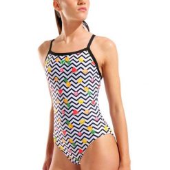Strój kąpielowy Arena Fruits Lightdrop Back. Brązowe kostiumy jednoczęściowe damskie Arena, l, bez wzorów, z materiału, na fitness i siłownię. Za 259.00 zł.