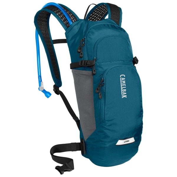 Plecak rowerowy z bukłakiem CamelBak Lobo. Niebieskie plecaki damskie Camelbak, bez wzorów. W wyprzedaży za 449.91 zł.