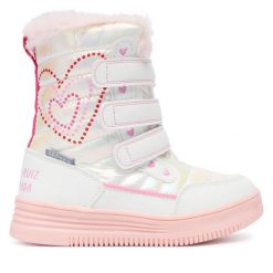 Śniegowce Agatha Ruiz de la Prada. Białe śniegowce dziewczęce Agatha Ruiz de la Prada, bez zapięcia. Za 189.99 zł.