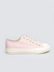 Tramki damskie niskie różowe TT274457 600. Czerwone trampki i tenisówki damskie Big Star, bez wzorów, z jeansu, klasyczne, bez zapięcia. Za 129.99 zł.