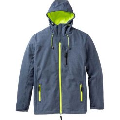 Kurtka softshell z kontrastowymi elementami bonprix niebieski melanż. Kurtki męskie marki bonprix. Za 189.99 zł.