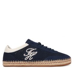 Espadryle Tommy Hilfiger. Niebieskie espadryle damskie Tommy Hilfiger, bez wzorów, bez obcasa, bez zapięcia. Za 449.99 zł.