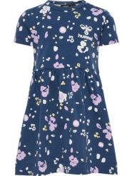 Sukienka t-shirtowa dla dziewczynki Hummel Happy. Niebieskie sukienki dla dziewczynek Hummel, na lato, bez wzorów, z bawełny, bez ramiączek, krótkie. Za 166.50 zł.