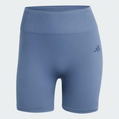 Legginsy Workout Essentials 4 inch. Niebieskie legginsy damskie Adidas, l, bez wzorów, z dzianiny. Za 129.00 zł.