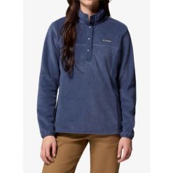 Bluza bez kaptura damska Columbia Benton Springs Half Snap Pull Over II. Niebieskie bluzy damskie Columbia, bez wzorów, bez kaptura. Za 203.49 zł.