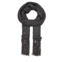 Szalik Guess. Szare szaliki i chusty damskie Guess, z aplikacjami. Za 289.99 zł.