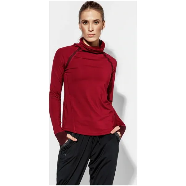 Under Armour Bluza Cg Reactor Run Funnel Neck , bordowy, rozmiar S. Czerwone bluzy damskie Under Armour, m, bez wzorów, z elastanu, bez kaptura. W wyprzedaży za 189.99 zł.