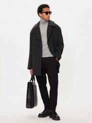 Michael Kors Płaszcz wełniany CF42083BQA Szary Oversize. Szare płaszcze męskie Michael Kors, na zimę, l, bez wzorów, z syntetyku, bez kaptura. Za 2,739.00 zł.