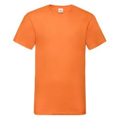 Męska Koszulka Z Dekoltem Valueweight. Brązowe koszulki sportowe męskie Fruit of the Loom, m, bez wzorów, bez kołnierzyka, bez ramiączek, trekkingowe. Za 33.99 zł.