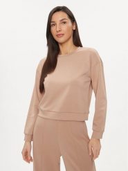 United Colors Of Benetton Bluza 3UNN3M05L Beżowy Relaxed Fit. Brązowe bluzy damskie United Colors Of Benetton, l, bez wzorów, z syntetyku, bez kaptura. Za 119.99 zł.