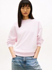 Tommy Jeans Bluza Kobiety Bawełna (100%) różowy, XS. Czerwone bluzy damskie Tommy Jeans, xs, bez wzorów, z bawełny, bez kaptura. Za 279.95 zł.