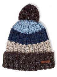 Barts Męska czapka z dzianiny - Wilhelm Mężczyźni Sztuczne włókno szary|wielokolorowy w paski, ONE SIZE. Szare czapki i kapelusze męskie Barts, bez wzorów, z dzianiny. Za 149.95 zł.