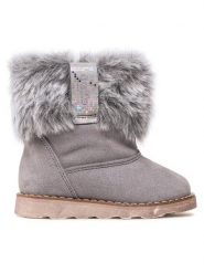 Froddo Kozaki G2160074 Szary. Szare buty zimowe dziewczęce Froddo, bez wzorów, ze skóry, bez zapięcia. Za 319.99 zł.