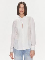 Liu Jo Koszula MF3312 T3702 Biały Regular Fit. Białe bluzki damskie Liu Jo, bez wzorów, z wiskozy, bez kołnierzyka, bez ramiączek. Za 879.99 zł.