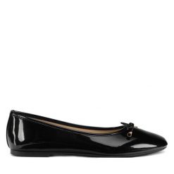 Baleriny JENNY. Czarne baleriny damskie Jenny, bez wzorów, bez obcasa. Za 63.99 zł.
