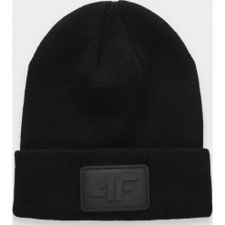 Czapka uniseks CAU212 - głęboka czerń. Czapki i kapelusze damskie 4f, bez wzorów. Za 39.99 zł.
