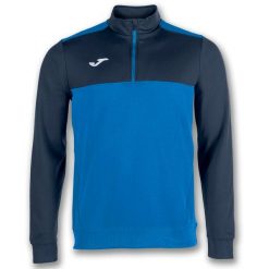 Bluza do piłki nożnej męska Joma Winner. Niebieskie bluzy sportowe męskie Joma, m, bez wzorów, z dresówki, bez kaptura, na fitness i siłownię. Za 261.00 zł.