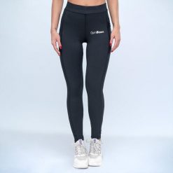 Legginsy damskie fitness elastyczne czarne Mesh. Czarne legginsy damskie GYMBEAM, s, bez wzorów, z elastanu. Za 85.90 zł.