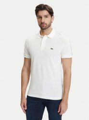 Lacoste Polo PH0897 Écru Regular Fit. Białe koszulki polo męskie Lacoste, m, bez wzorów, z bawełny, bez ramiączek. Za 529.99 zł.