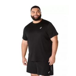 Koszulka Mężczyzna Asics Core Ss czarny. Czarne koszulki sportowe męskie Asics, m, bez wzorów, bez kołnierzyka, bez ramiączek. Za 166.00 zł.