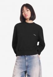 Bluza sportowa damska Prosto Ribbed bez kaptura. Czerwone bluzy damskie Prosto., l, z aplikacjami, z bawełny, bez kaptura. Za 127.99 zł.