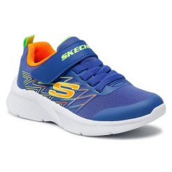 Sneakersy Skechers. Niebieskie półbuty chłopięce Skechers, bez wzorów, bez zapięcia. Za 179.99 zł.