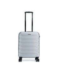 Gino Rossi Walizka kabinowa GIN-S-003-05-SILVER. Srebrny. Szare walizki męskie Gino Rossi, bez wzorów, z tworzywa sztucznego. Za 259.99 zł.