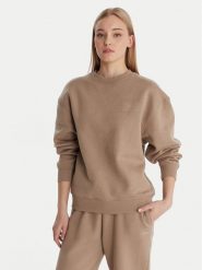 Guess Bluza V6RQ13 K9V31 Beżowy Regular Fit. Brązowe bluzy damskie Guess, s, z aplikacjami, z bawełny, bez kaptura. Za 299.99 zł.