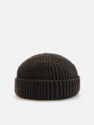 Czapka dokerka - ciemnobrązowy. Brązowe czapki i kapelusze męskie Reserved, bez wzorów. Za 79.99 zł.