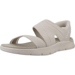 Sandały Skechers Model Slip-ins Go Walk Flex Kolor Beżowy. Brązowe klapki damskie Skechers, bez wzorów, bez zapięcia. Za 339.99 zł.