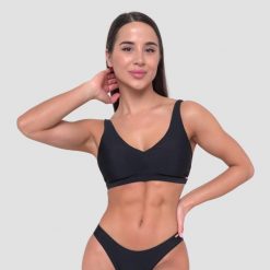 Góra od bikini damska pływanie regulowana czarna. Czarne bikini damskie GYMBEAM, l, bez wzorów. Za 105.90 zł.