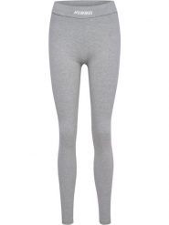 Damskie legginsy Hummel Elemental. Szare legginsy sportowe damskie Hummel, l, bez wzorów, z bawełny, z podwyższonym stanem, na fitness i siłownię. Za 191.00 zł.
