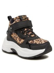 Leaf Sneakersy Narken LNARK201I Czarny. Czarne buty sportowe dziewczęce Leaf, bez wzorów, ze skóry, bez zapięcia. Za 429.99 zł.