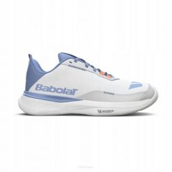 Buty tenisowe damskie Babolat SFX EVO AC. Białe obuwie sportowe damskie BABOLAT, bez wzorów, z gumy, na fitness i siłownię. Za 379.00 zł.