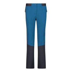Spodnie damskie CMP. Niebieskie spodnie sportowe damskie CMP, bez wzorów, trekkingowe. Za 435.50 zł.