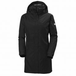 Płaszcz ocieplany dla kobiet Helly Hansen Aden. Czarne płaszcze damskie Helly Hansen, xs, bez wzorów, z materiału, eleganckie, długie, bez kaptura. Za 698.50 zł.