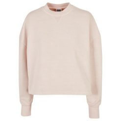 Damski gruby frotte crew neck jumper Urban Classics. Czerwone swetry damskie Urban Classics, na zimę, bez wzorów, eleganckie, bez kołnierzyka, bez ramiączek, bez kaptura. Za 237.00 zł.