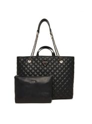 Guess Torebka Giully II HWQG96 73290 Czarny. Czarne torebki do ręki damskie Guess, z aplikacjami, ze skóry, bez dodatków. Za 519.99 zł.