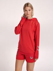 Damska bluza z kapturem Hummel hmlLEAD poly. Czerwone bluzy damskie Hummel, s, bez wzorów, z materiału, z kapturem. Za 173.15 zł.