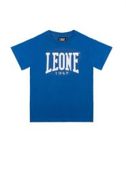 Leone 1947 Basic Koszulka z krótkim rękawem i dużym logo dla dzieci. Szare t-shirty dla chłopców LEONE 1947 APPAREL, bez wzorów, z bawełny, bez ramiączek. Za 42.06 zł.