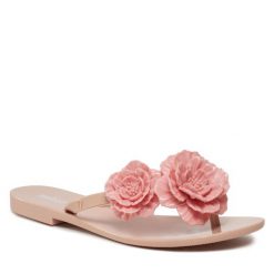 Japonki Melissa. Czerwone klapki damskie Melissa, bez wzorów, bez obcasa. Za 279.99 zł.