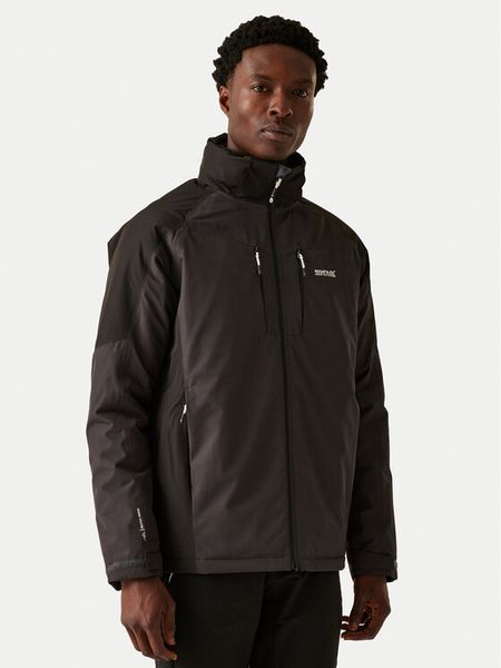 Regatta Kurtka przeciwdeszczowa Winter Calderdale II RMP396 Szary Regular Fit. Szare kurtki męskie Regatta, m, bez wzorów, z syntetyku, outdoorowe. Za 299.99 zł.