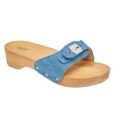 Klapki turystyczne damskie Scholl Pescura Heel Light. Niebieskie klapki damskie Scholl, bez wzorów, z gumy, retro, bez obcasa, na szpilce. Za 332.64 zł.