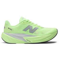 Buty damskie New Balance FuelCell Rebel v5 WFCXLZ5 – zielone. Zielone obuwie sportowe damskie New Balance, bez wzorów, z gumy, do biegania. Za 749.99 zł.