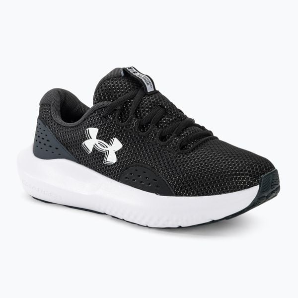 Buty do biegania damskie Under Armour Charged Surge 4. Czarne obuwie sportowe damskie Under Armour, bez wzorów, do biegania. Za 289.99 zł.