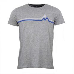 T-shirt Peak Mountain Casa. Szare t-shirty męskie Peak Mountain, m, bez wzorów, casualowe, bez kołnierzyka. W wyprzedaży za 132.00 zł.