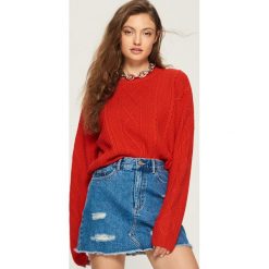 Sweter z warkoczowym splotem - Czerwony. Bez kategorii marki Giacomo Conti. Za 59.99 zł.